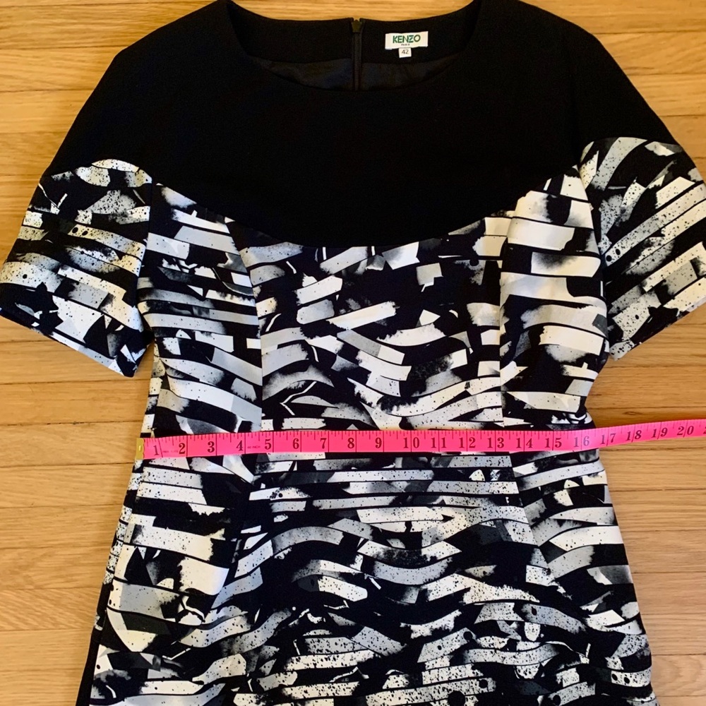 Kenzo Geometric Stripe Print Dress - Picture 6 of 7